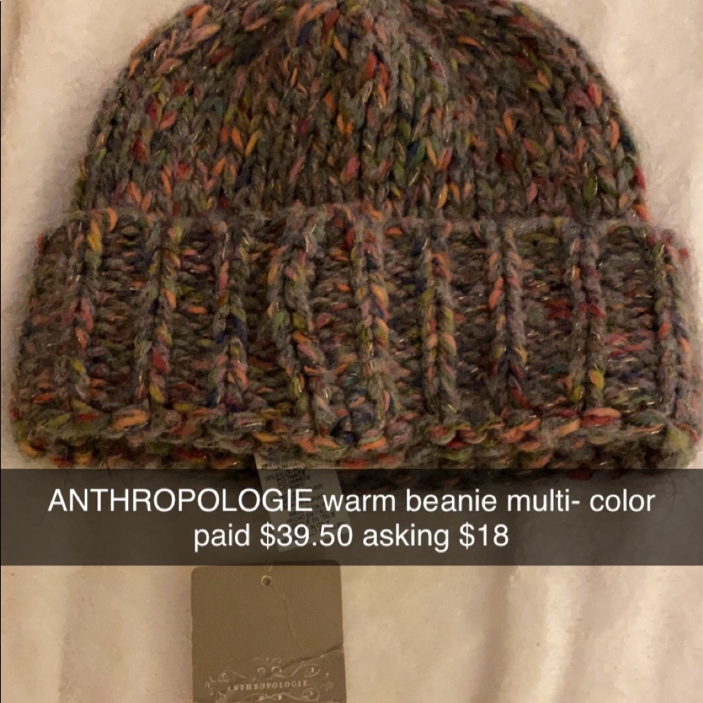 BNWT Anthologies Multi-Color Beanie